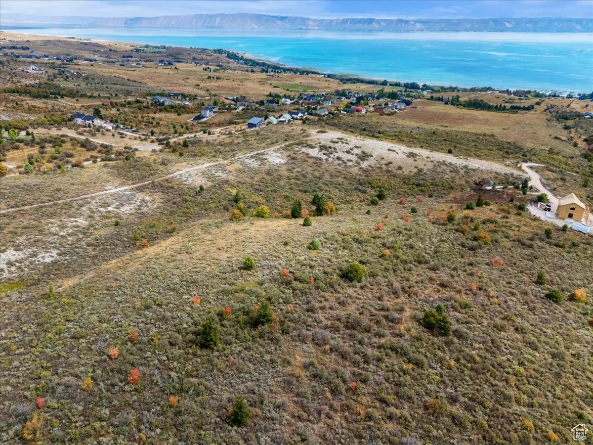 Drone / aerial view of a large body of water