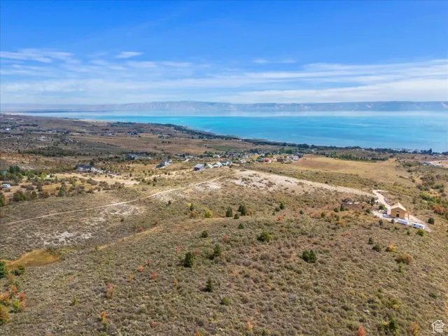 Drone / aerial view of a large body of water