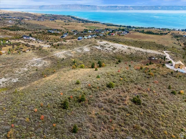 Drone / aerial view of a large body of water