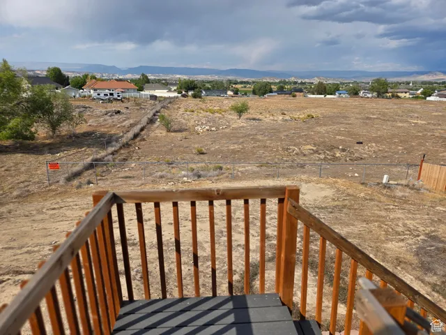Deck with a mountain view