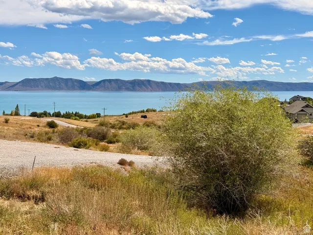 Water view featuring mountains