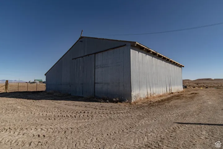 View of pole building
