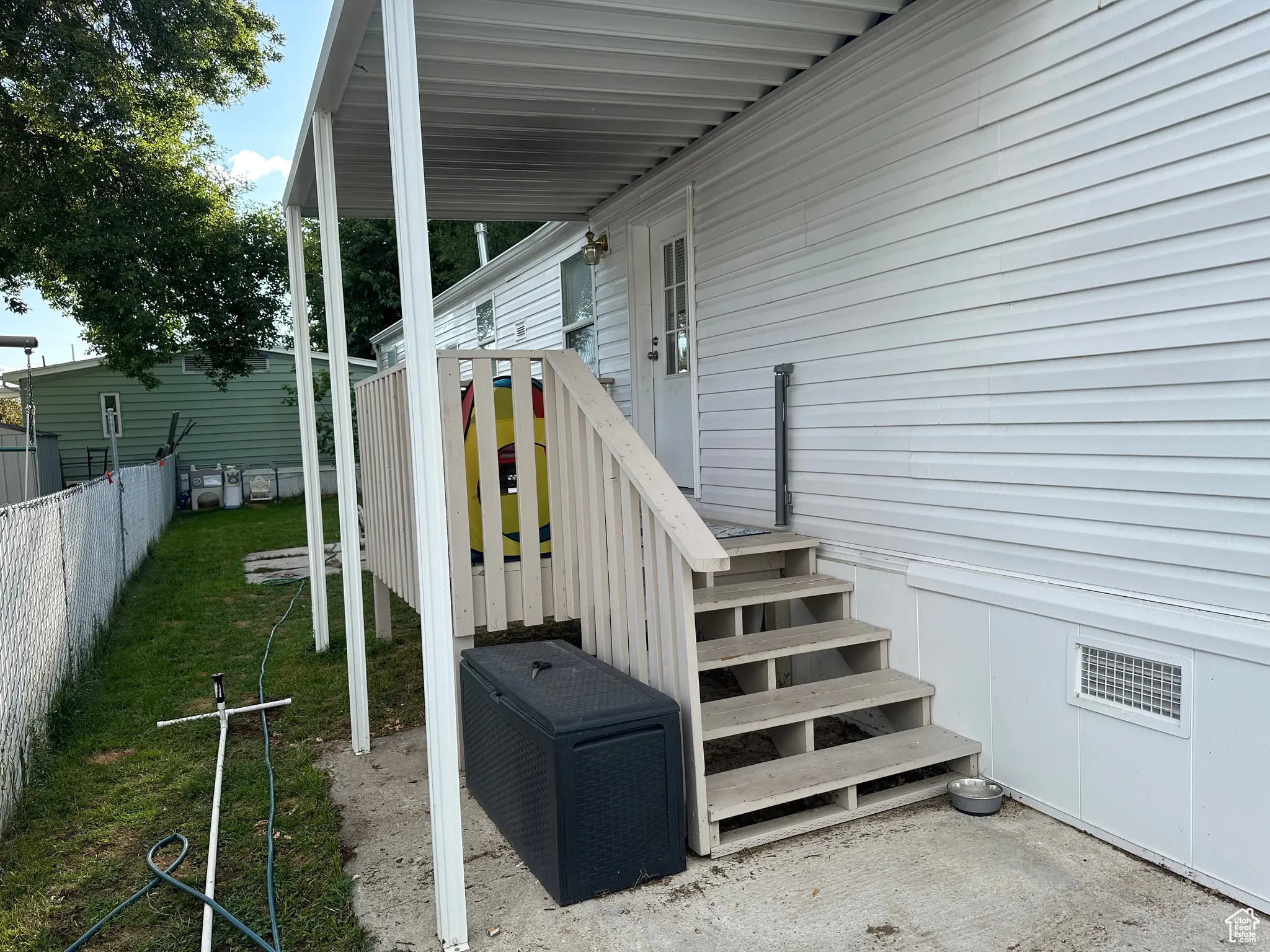 Doorway to property