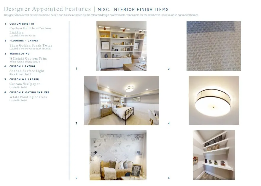 View of marketing collateral with multiple images