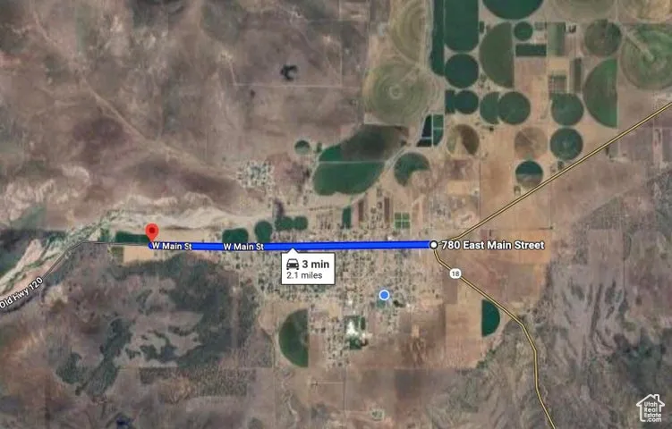 Aerial overview of property's location