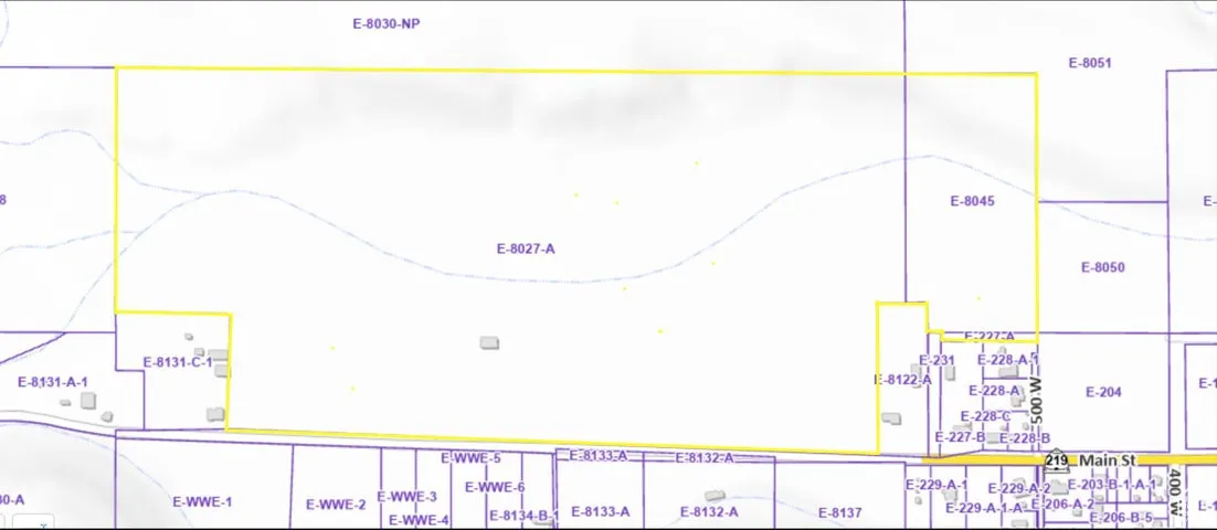 Map / location featuring property boundaries highlighted