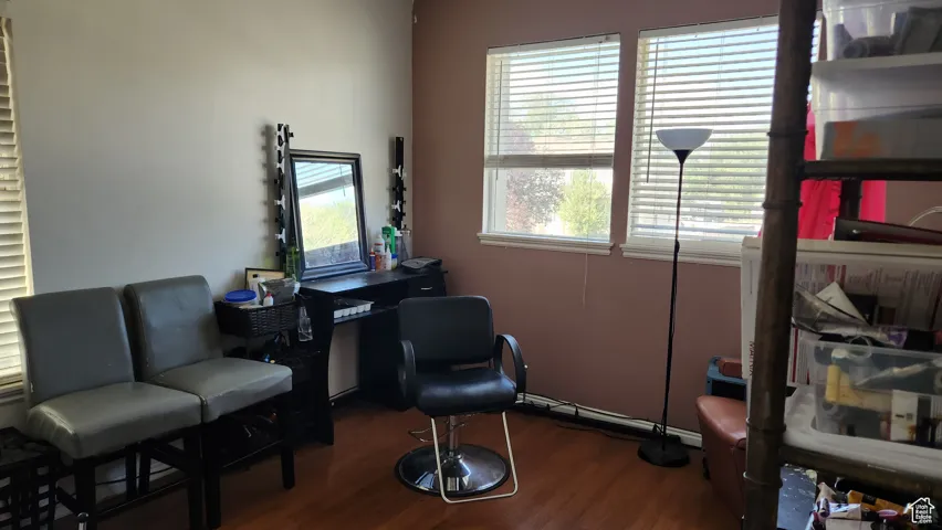 Bedroom converted to hair salon.  Chairs are NOT included.