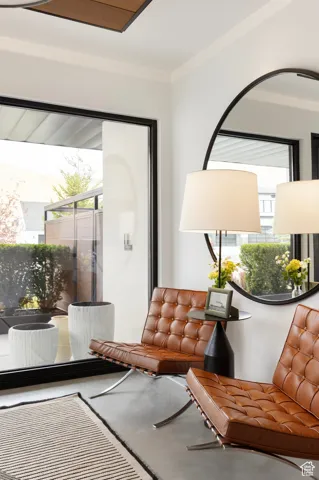 View of living area