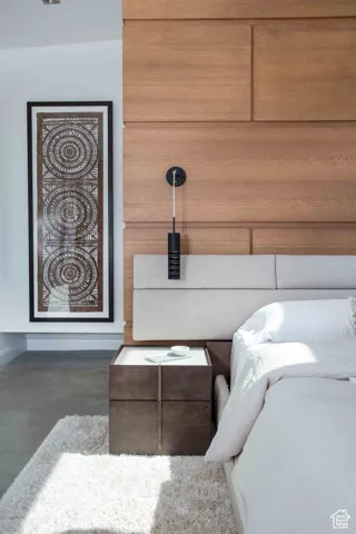 Detailed view of concrete flooring