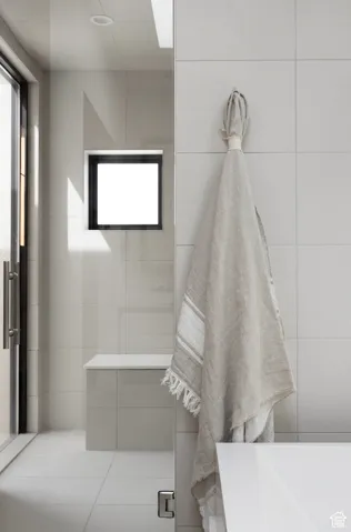 Full bathroom featuring tile patterned flooring