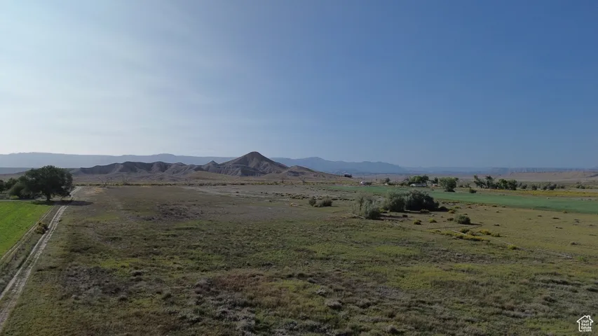 View of mountain background with rural landscape