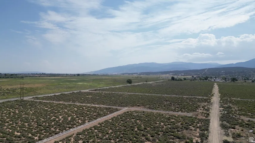View of mountain background with rural landscape