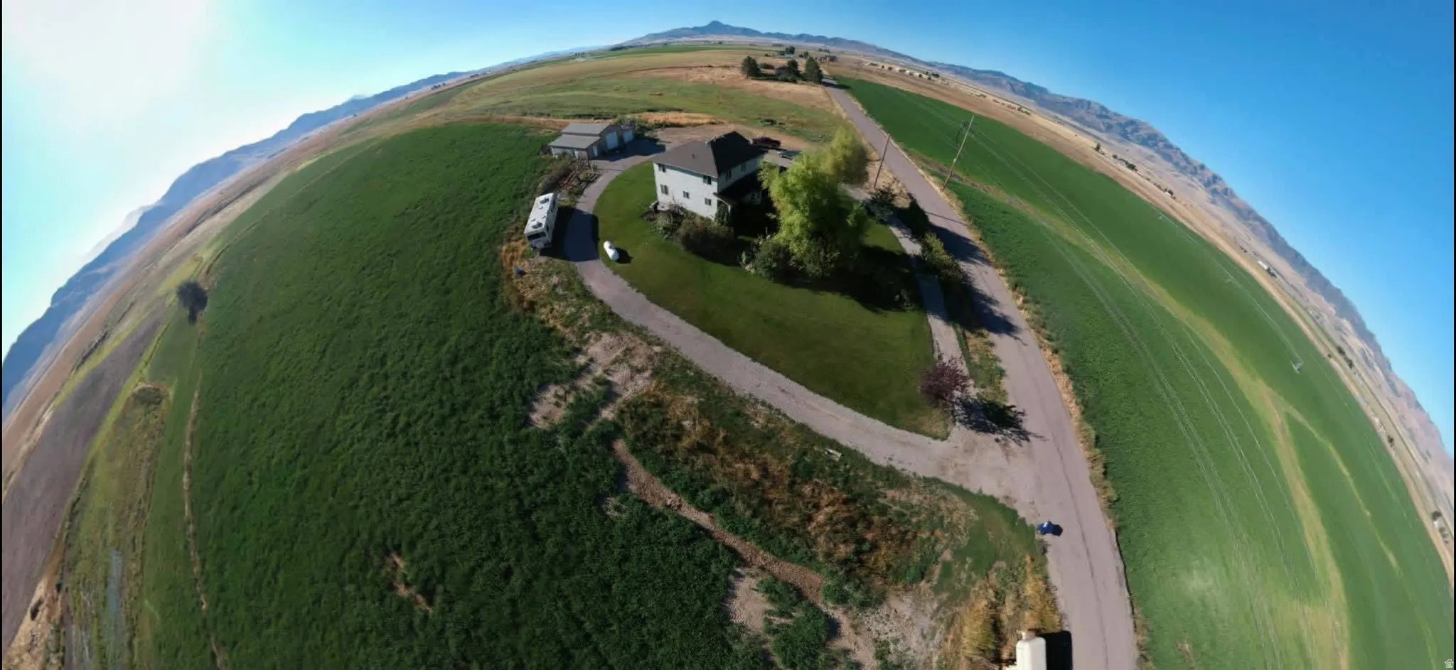 Aerial view of property's location