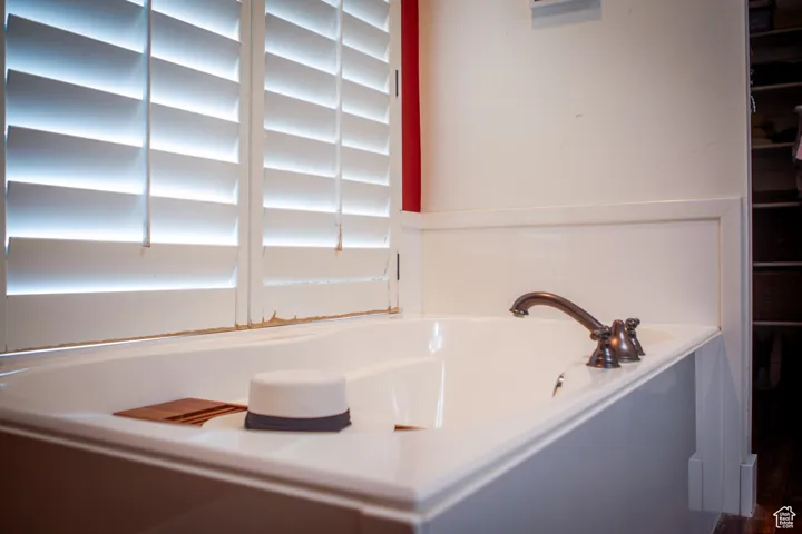 Bathroom featuring a garden tub