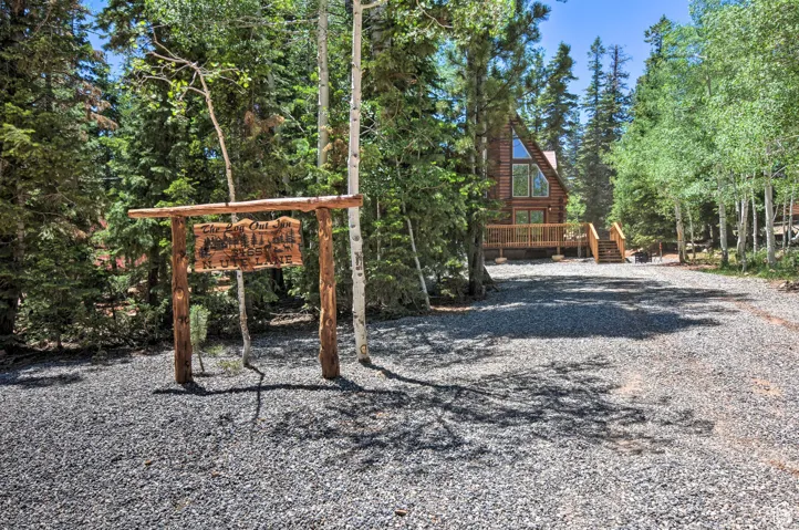 View of playground featuring a deck