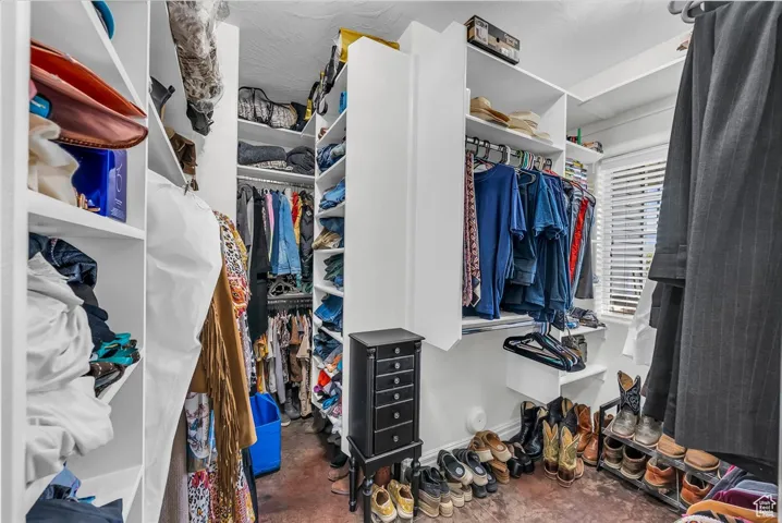 View of spacious closet