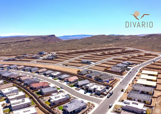 Drone / aerial view of mountains
