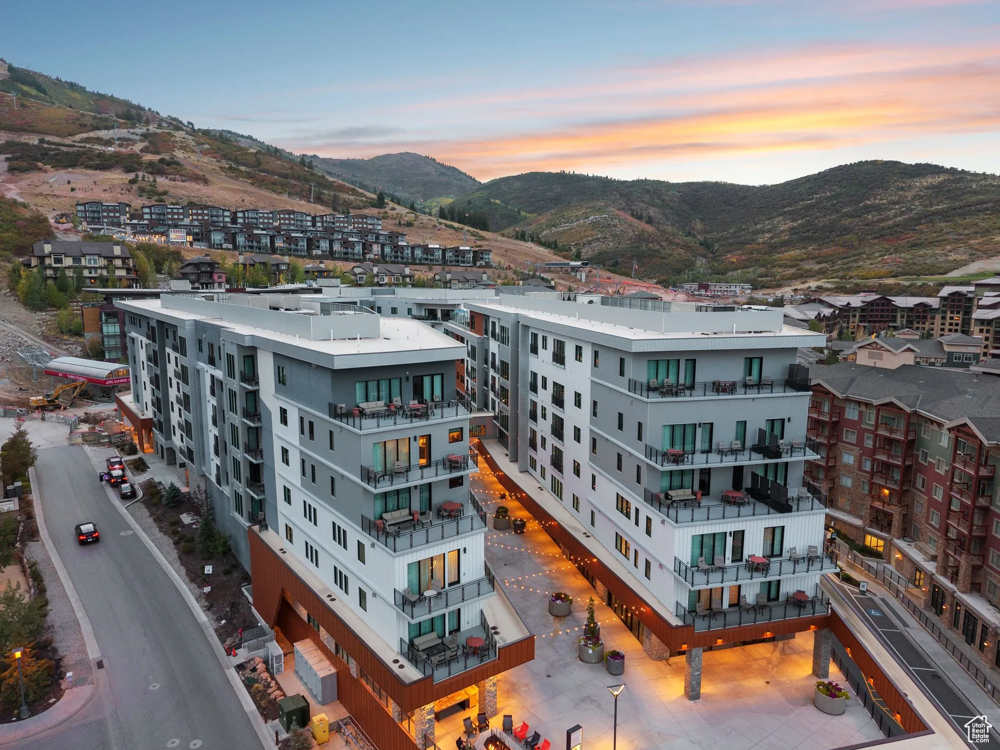 View of property featuring a mountain view