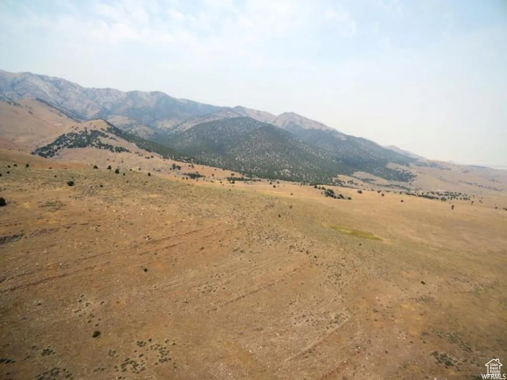 View of mountain background with rural landscape