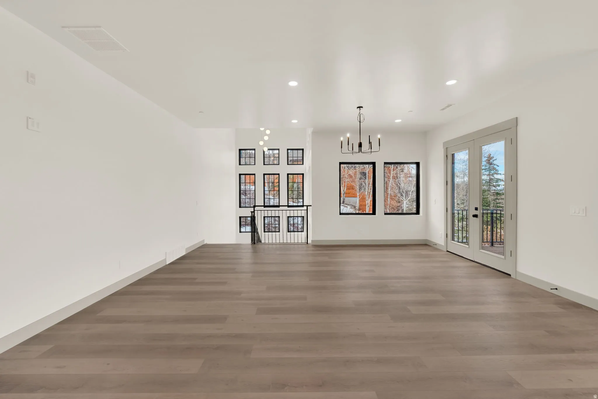 Great room dining area bathed with natural light.