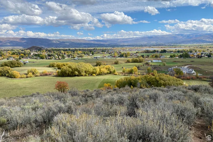 View of mountain background with rural landscape