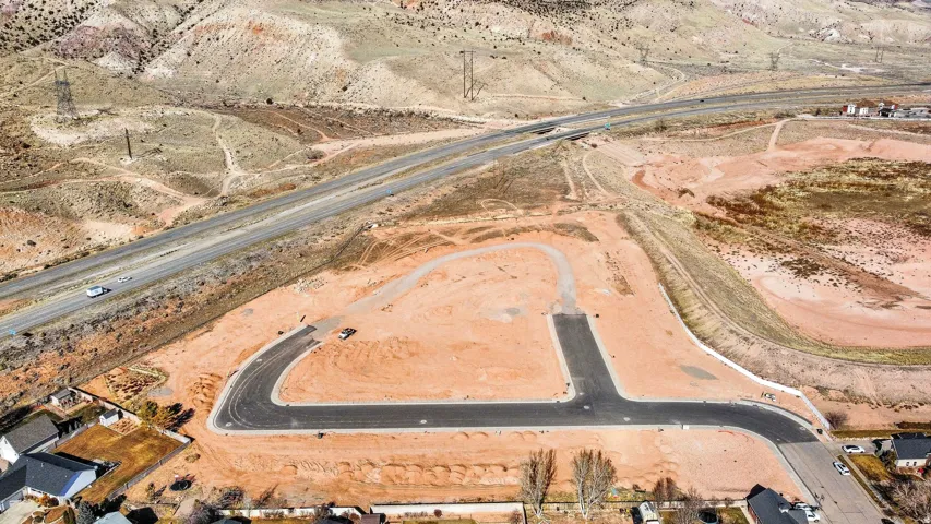 Aerial overview of property's location with rural landscape