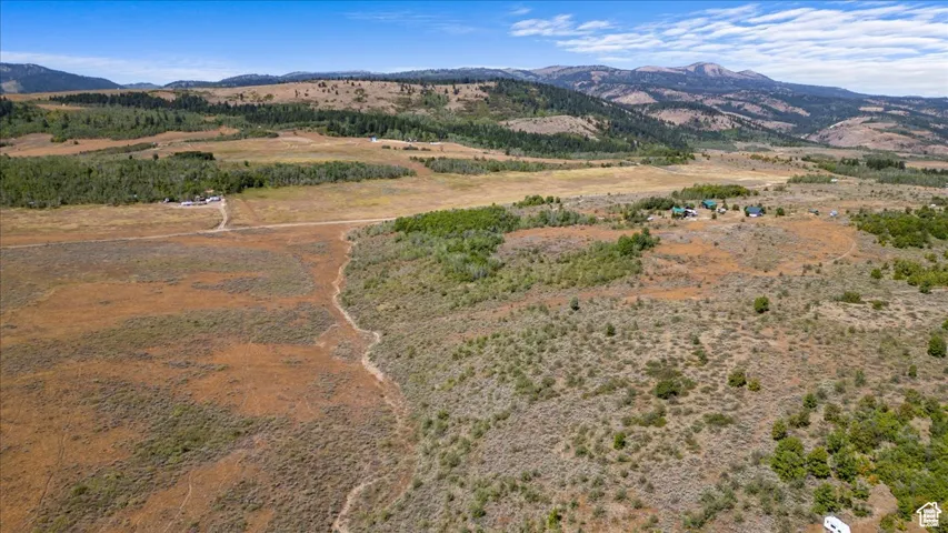 Mountain view with rural landscape