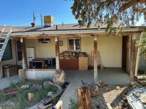 Back covered patio