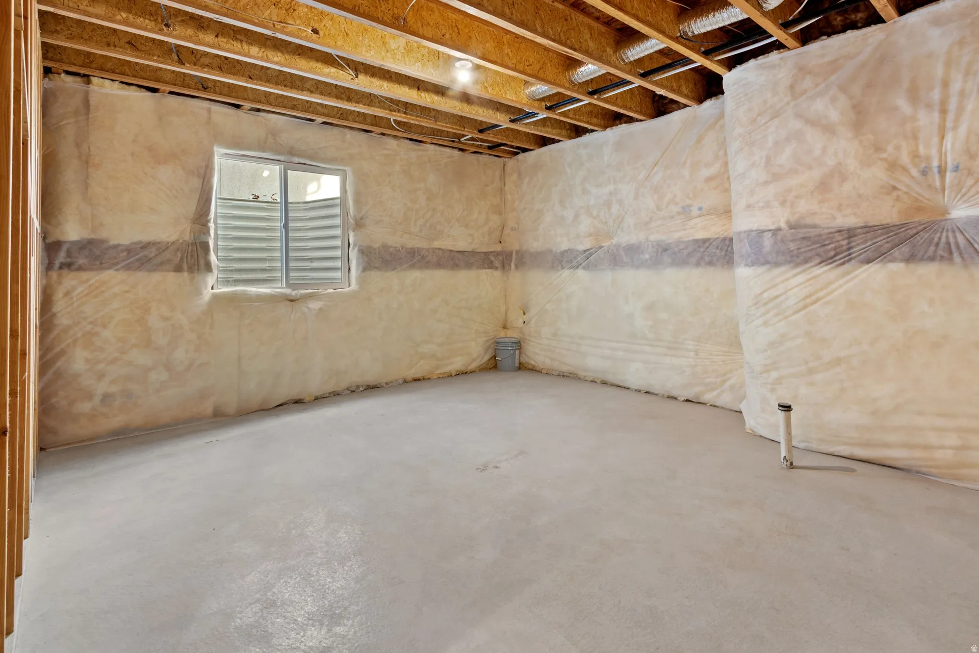 View of below grade area