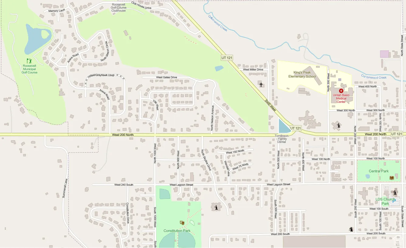 Map / location with property parcel outlined