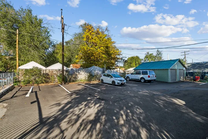 View of uncovered parking lot