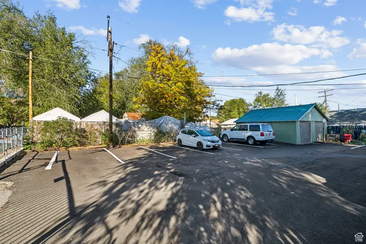 View of uncovered parking lot