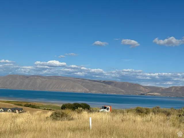 Water view featuring mountains