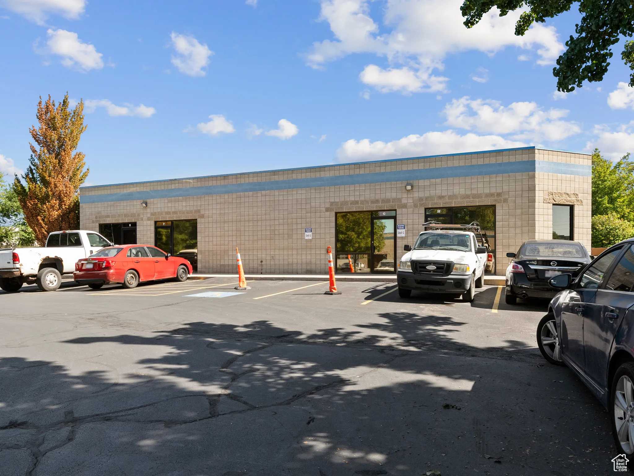 View of uncovered parking lot