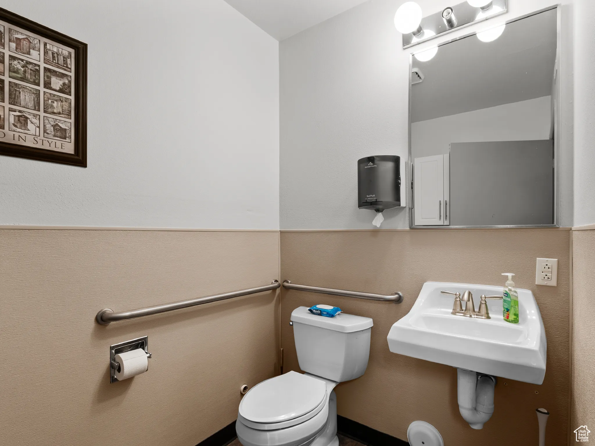 Half bathroom featuring toilet