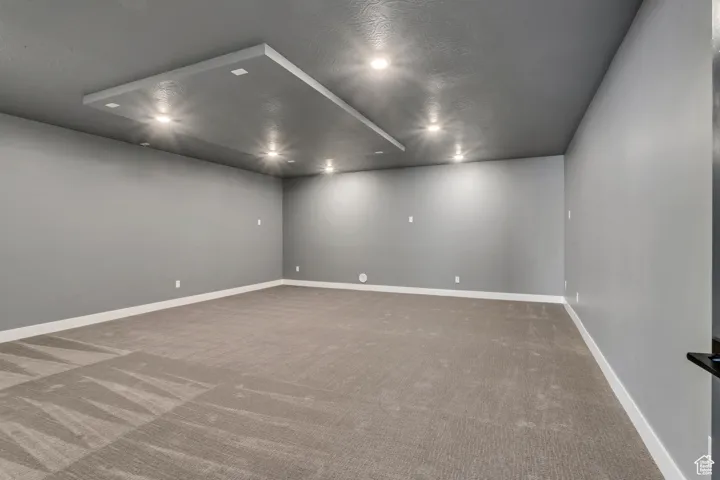 Theater rooms feature prewiring for audio and video systems.