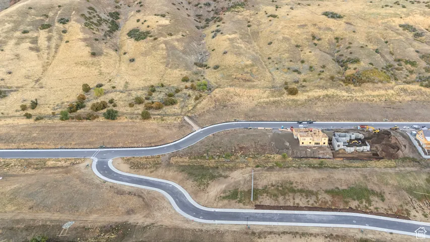 Aerial view of property and surrounding area with rural landscape