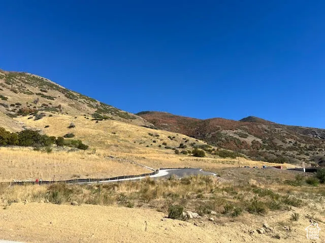 Mountain view with rural landscape