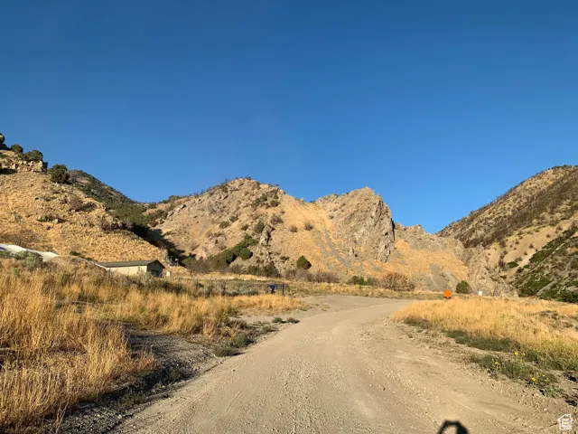 View of mountain background with rural landscape