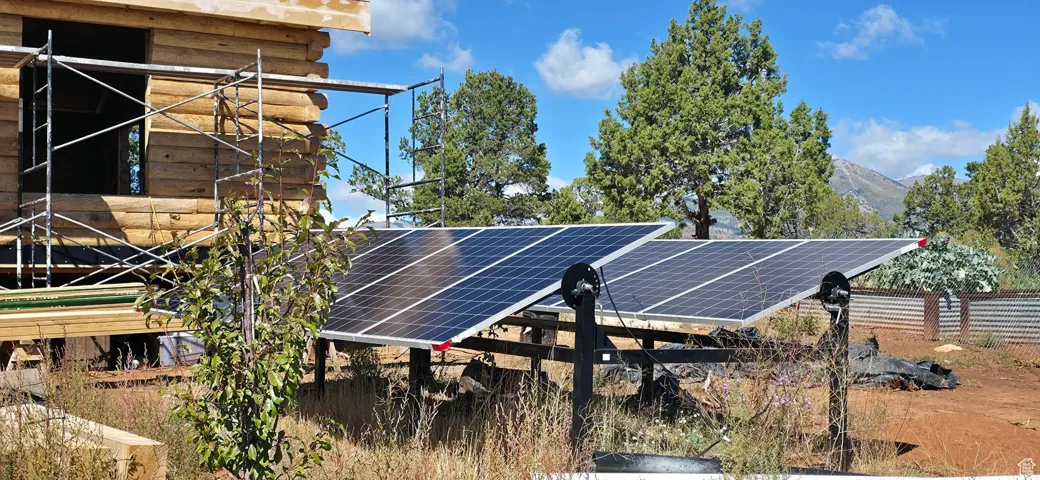 These 2 Solar units will be place on top of Cabin. 1 facing eastern rising sun and the other facing western setting sun.