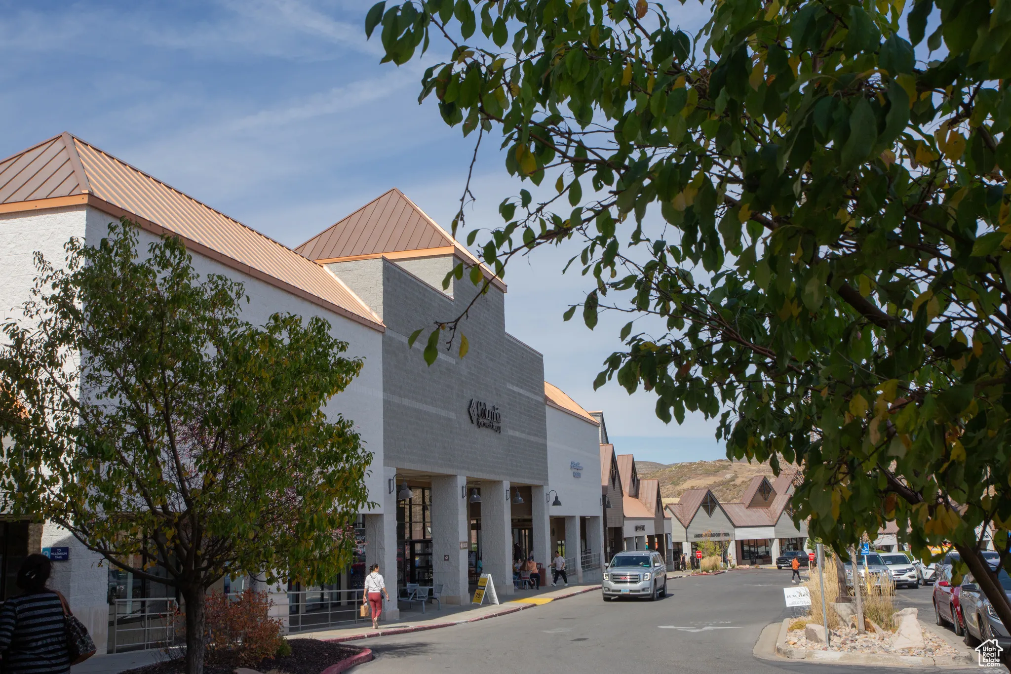 View of property with a residential view