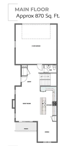 Main level floor plan