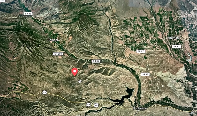 Aerial overview of property's location