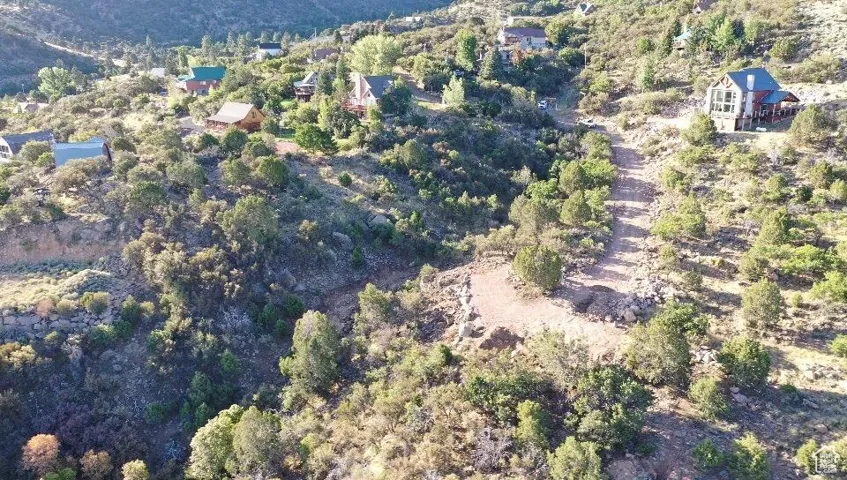 Aerial view of property and surrounding area