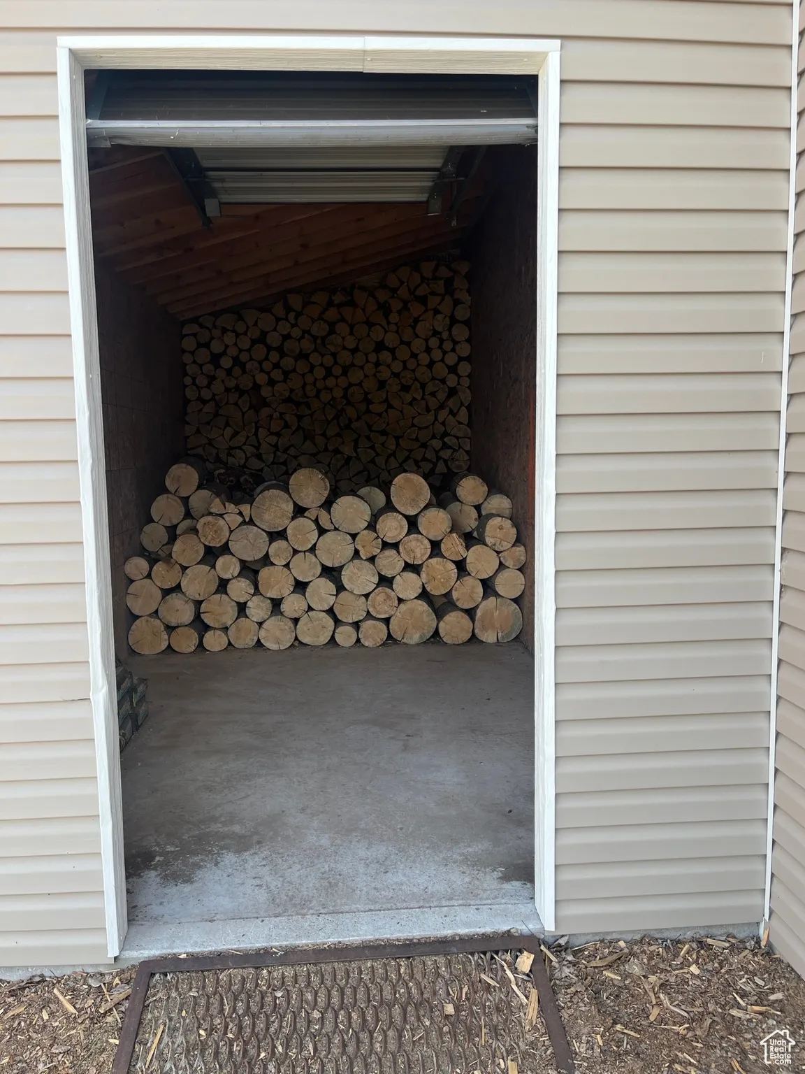 This is the woodshed off of the large front shop.