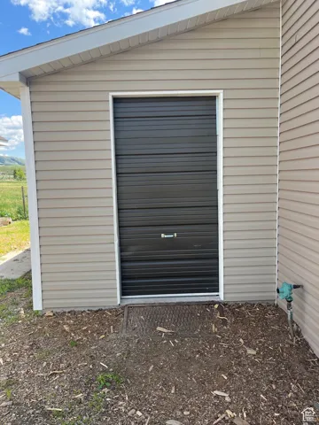 This is the woodshed off of the large front shop.