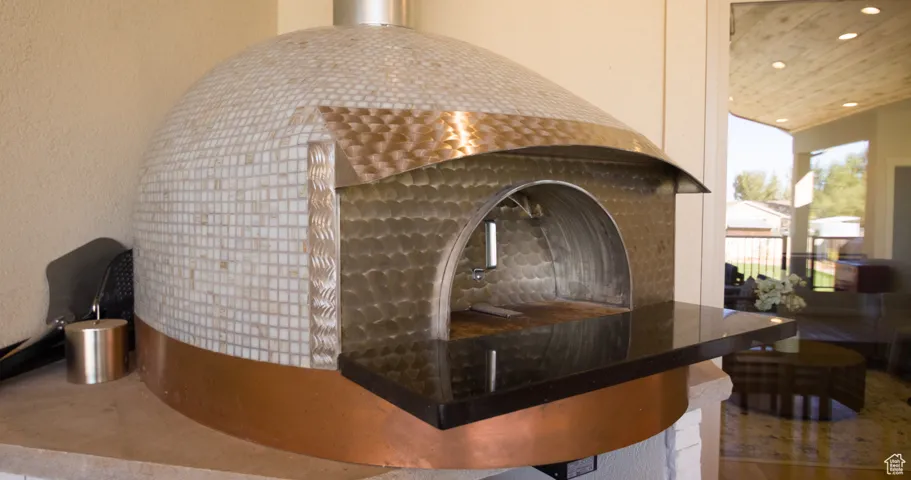 Detailed view of recessed lighting