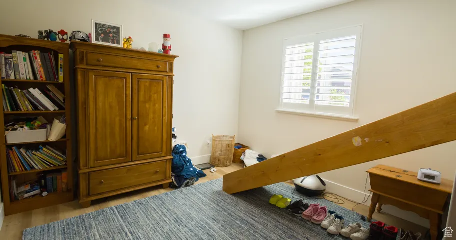 Bedroom featuring light wood-style floors