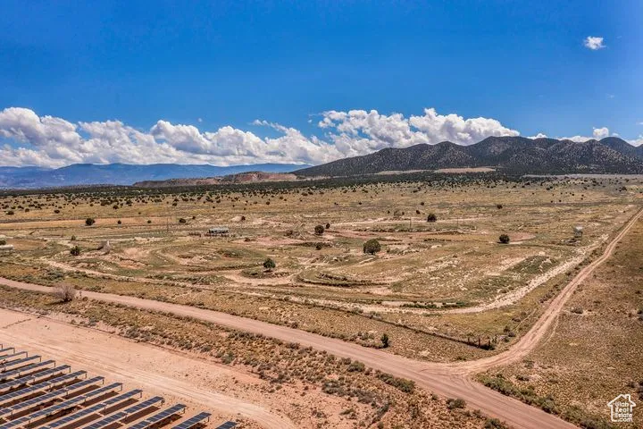 Mountain view with a desert landscape and rural landscape
