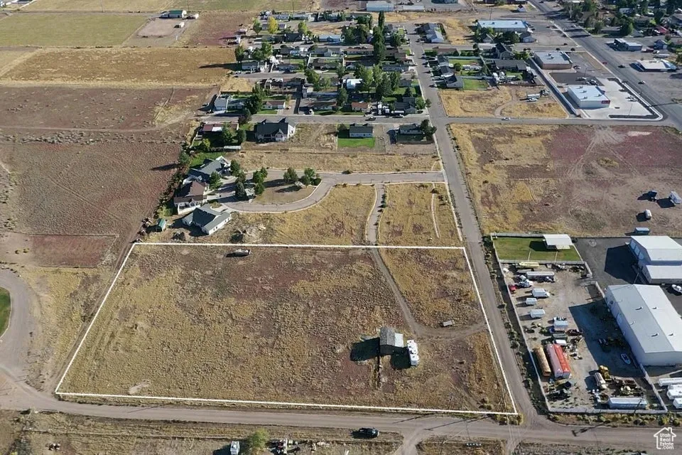 Aerial view of property's location